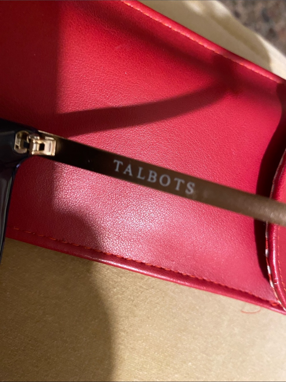 Talbots Blue Sunglasses with Red Case - Picture 3 of 11